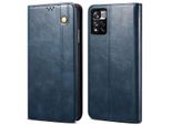 Custodia Per Xiaomi Redmi Note 11, Portafoglio In Pelle Flip Case Con Funzione Di Stand Blu