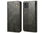 Custodia Per Oppo Realme C20, Portafoglio In Pelle Flip Case Con Funzione Stand Verde