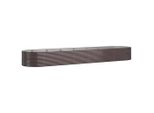 Vidaxl Letto Rialzato In Acciaio Verniciato A Polvere 584X140X68 Cm Marrone