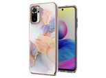 Custodia Per Xiaomi Redmi Note 10 4G / Note 10S, Custodia In Silicone Tpu Antiurto A Fantasia Bianco