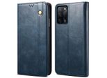 Custodia Per Oppo A55 5G, Portafoglio In Pelle Flip Case Con Funzione Stand Blu