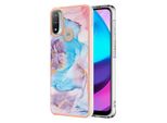 Custodia Per Motorola Moto E20 / E30 / E40, Cassa Paraurti In Silicone Tpu Antiurto A Fantasia Blu