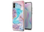 Custodia Per Xiaomi Redmi 9A, Custodia In Silicone Tpu Antiurto A Fantasia, Blu