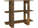 Vidaxl Libreria/Divisorio In Rovere Fumé 100X30X87 Cm