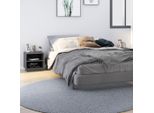 Comodini 2 Pz. Grigio 40X34X40 Cm In Legno Di Pino Massiccio
