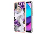 Custodia Per Motorola Moto E20 / E30 / E40, Custodia In Silicone Tpu Antiurto A Fantasia Viola