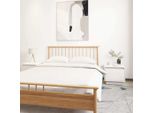 Comodini 2 Pz. Bianco 35X34X32 Cm In Legno Di Pino Massiccio