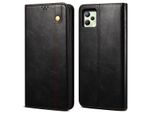 Custodia Per Oppo Realme C35, Custodia In Pelle Flip Wallet Con Funzione Stand Nero