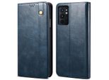 Custodia Per Oneplus 9RT 5G, Custodia In Pelle Flip Wallet Con Funzione Stand Blu