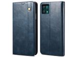 Custodia Per Oppo Realme 9 Pro+, Custodia Flip In Pelle Con Funzione Stand Blu