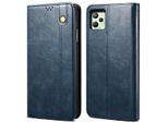 Custodia Per Oppo Realme C35, Custodia Flip In Pelle Con Funzione Stand Blu