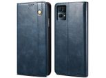 Custodia Per Oppo Reno7 Pro 5G, Custodia Flip In Pelle Con Funzione Stand Blu