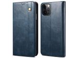 Custodia Per Iphone 13 Pro Max, Custodia Flip In Pelle Con Funzione Stand Blu