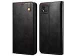 Custodia Per Oppo Realme C20, Custodia In Pelle Flip Wallet Con Funzione Stand Nero