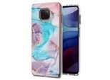 Custodia Per Motorola Moto G Power 2021, Custodia Paraurti In Silicone Tpu Antiurto A Fantasia Blu