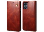 Custodia Per Oneplus Nord N20 5G, Custodia In Pelle Flip Wallet Con Funzione Stand Rosso