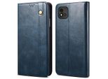 Custodia Per Oppo Realme C20, Custodia Flip In Pelle Con Funzione Stand Blu