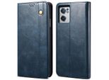 Custodia Per Oneplus Nord Ce 2 5G, Custodia In Pelle Flip Wallet Con Funzione Stand Blu