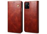 Custodia Per Xiaomi Mi 11T / Mi 11T Pro, Custodia In Pelle Flip Wallet Con Funzione Stand Rosso