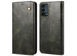 Custodia Per Oneplus Nord N200 5G, Custodia In Pelle Flip Wallet Con Funzione Stand Verde