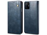 Custodia Per Xiaomi Mi 11T / Mi 11T Pro, Custodia In Pelle Flip Wallet Con Funzione Stand Blu