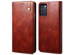 Custodia Per Oppo Reno6 5G, Portafoglio In Pelle Flip Case Con Funzione Di Stand Rosso