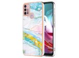 Custodia Per Motorola Moto G30 / G20 / G10 / G10 Power, Sottile Marmo Antiurto Morbido Tpu Custodia Paraurti Oro
