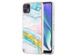 Custodia Per Motorola Moto G50 5G, Sottile Marmo Antiurto Morbido Tpu Custodia Paraurti Oro