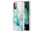 Custodia Per Nokia G21 / G11, Sottile Marmo Antiurto Morbido Tpu Paraurti Verde