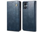 Custodia Per Oneplus Nord N20 5G, Custodia In Pelle Flip Wallet Con Funzione Stand Blu