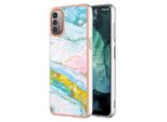Custodia Per Nokia G21 / G11, Sottile Marmo Antiurto Morbido Tpu Custodia Paraurti Oro
