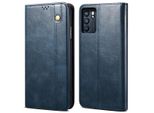 Custodia Per Oppo Reno6 5G, Portafoglio In Pelle Flip Case Con Funzione Stand Blu