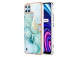 Custodia Per Oppo Realme C21Y, Sottile Marmo Antiurto Morbido Tpu Custodia Paraurti Verde