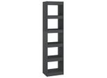Libreria/Divisorio Grigio 40X30X167,5 Cm In Legno Di Pino Massiccio