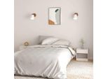 Comodini 2 Pz. Bianco 40X31X40 Cm In Legno Di Pino Massiccio