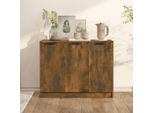 Vidaxl Credenza In Rovere Fumé 90,5X30X70 Cm Materiale In Legno
