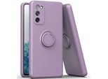 Samsung S20 Fe Case, Con Supporto Ad Anello E Supporto, Resistente Ai Graffi, Custodia In Silicone Morbido Per Samsung Galaxy S20 FE/S20 Fe 5G/S20 Fe 2022 Purple