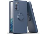 Samsung S20 Fe Case, Con Supporto Ad Anello E Supporto, Resistente Ai Graffi, Custodia In Silicone Morbido Per Samsung Galaxy S20 FE/S20 Fe 5G/S20 Fe 2022 Blu