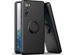 Samsung S20 Fe Case, Con Supporto Ad Anello E Supporto, Resistente Ai Graffi, Custodia In Silicone Morbido Per Samsung Galaxy S20 FE/S20 Fe 5G/S20 Fe 2022 Nero