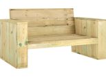 Vidaxl Panchina Da Giardino 139 Cm In Legno Di Pino Impregnato