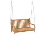 Vidaxl Hollywood Swing In Legno Massiccio Teak 114X60X64 Cm