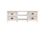 Mobile Tv 108X30X40 Cm In Legno Massiccio Di Paulownia