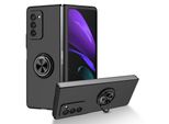 Custodia Rigida Sottile Per Samsung Galaxy Z Fold 2 5G, Con Supporto Ad Anello Nero