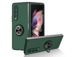 Custodia Rigida Sottile Per Samsung Galaxy Z Fold 3 5G, Con Supporto Ad Anello Verde