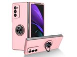 Custodia Rigida Sottile Per Samsung Galaxy Z Fold 2 5G, Con Supporto Ad Anello Rosa