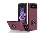 Custodia Rigida Sottile Per Samsung Galaxy Z Flip 3 5G, Con Supporto Ad Anello
