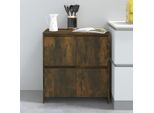 Vidaxl Credenza Rovere Affumicato 70X41X75 Cm Materiale A Base Di Legno
