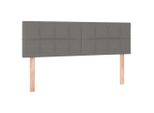Vidaxl Testiere 2 Pz. Tessuto Grigio Scuro 72X5X78/88 Cm