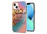 Custodia Per Iphone 15 Plus Modello Tpu Silicone Antiurto Custodia Bumper Oro