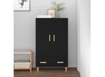 Vidaxl Credenza Nera 70X31X115 Cm Materiale A Base Di Legno